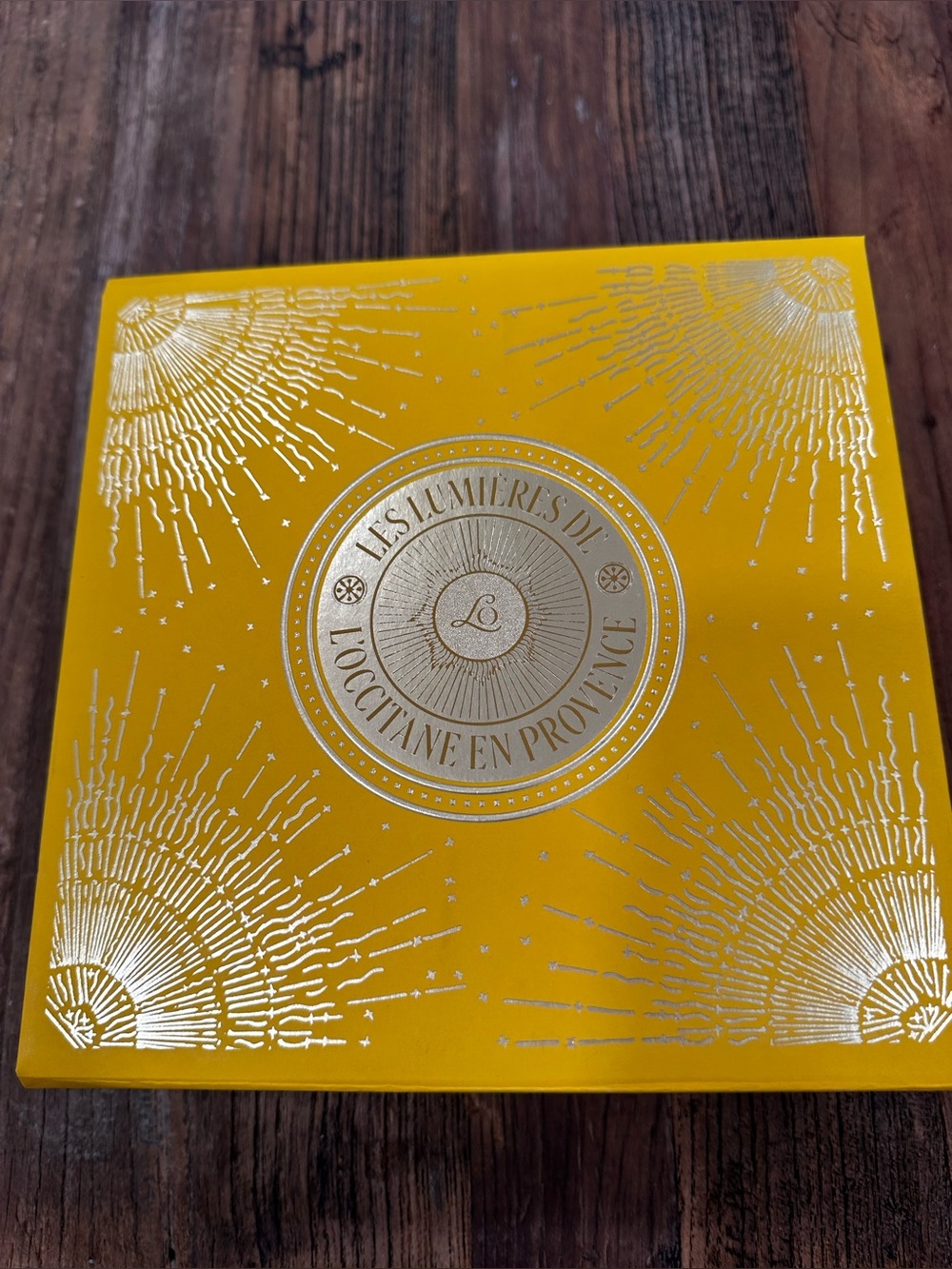 L'OCCITANE Bright Yellow Gift Box with Gold Logo